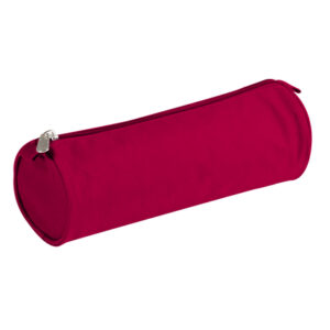 Trousse Ronde Rouge en tissu 7x22cm - Clairefontaine